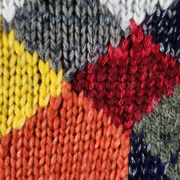 ZARA | Knit Fair Isle Crewneck Sweater Pullover Sz SMALL - Picture 6 of 9